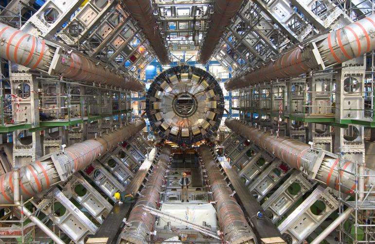 ATLAS-Detektor am Large Hadron Collider des Forschungszentrums Cern