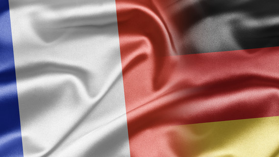 Flagge Frankreich und Deutschland