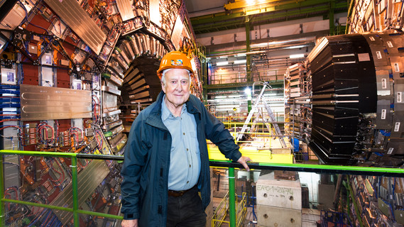 Peter Higgs im CERN