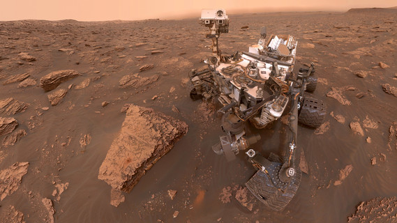 Der Ketek-Sensor auf dem Curiosity-Rover von 2012 auf der Oberfläche des Mars.