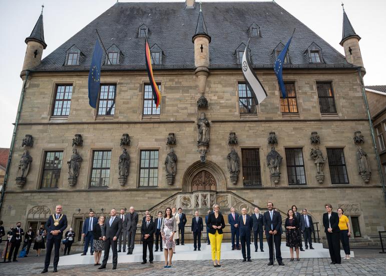 In Osnabrück diskutierten am 16. - 17. September 2020 die EU-Bildungsministerinnen und -minister gemeinsamen mit den Europäischen Sozialpartnern und der Europäischen Kommission über die Osnabrücker Erklärung.