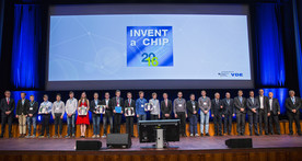 Die Preisträger auf der INVENT a CHIP Preisverleihung 2016 beim VDE-Kongress in Mannheim.